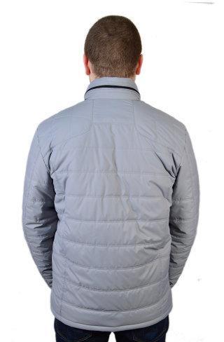 Весенние мужские куртки оптом - Куртка Модель СМ-48 Серый вид сзади