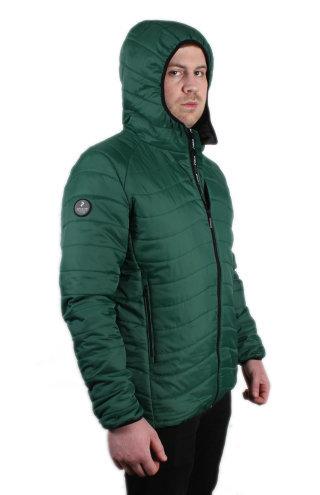 Производство мужских курток. Куртка модель СМ-52 зеленый бок