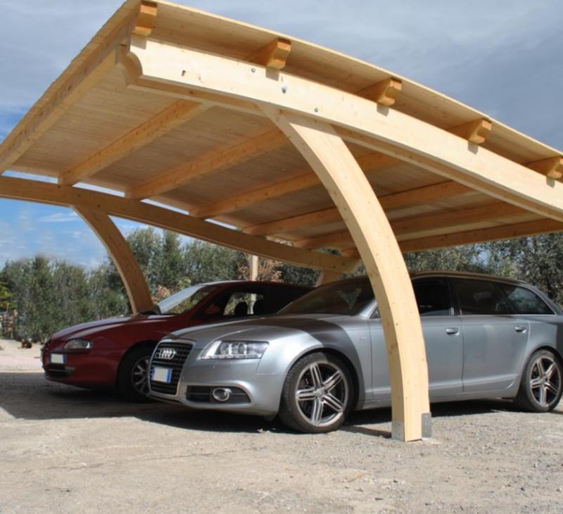 Навес «Атлантис» из дерева лиственницы от производителя WoodWave